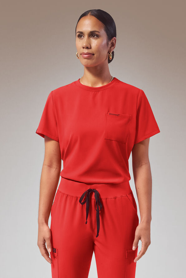 HYPOTHESIS (RED) BASE CREW SHIRT - (Red) - 1