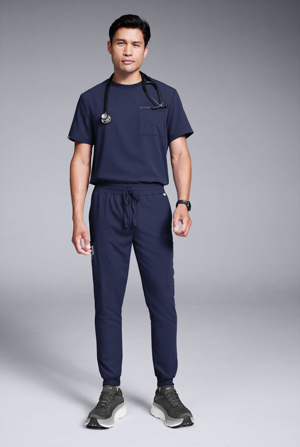 S-R SHIFT READY CREW SHIRT - Navy - 4