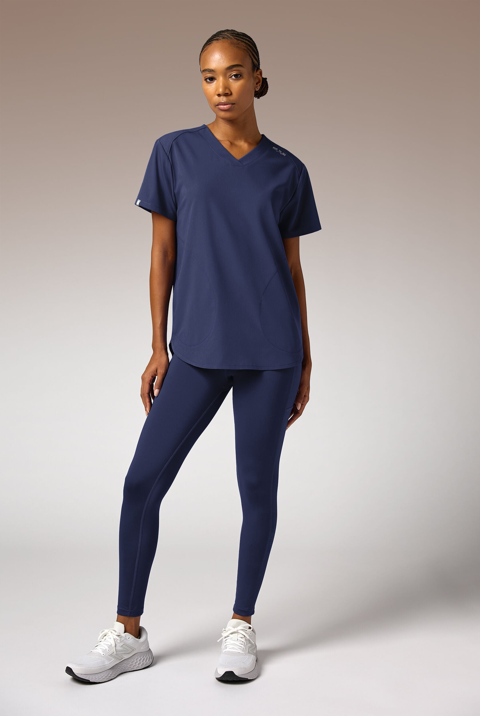 Hypothesis Women's 2-Pocket STRETCH Tunic Scrub Top, Scrub Tunics