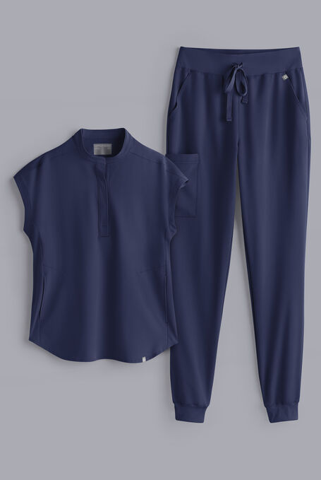 META O-S OVERSIZED Scrub Set - Navy - 1