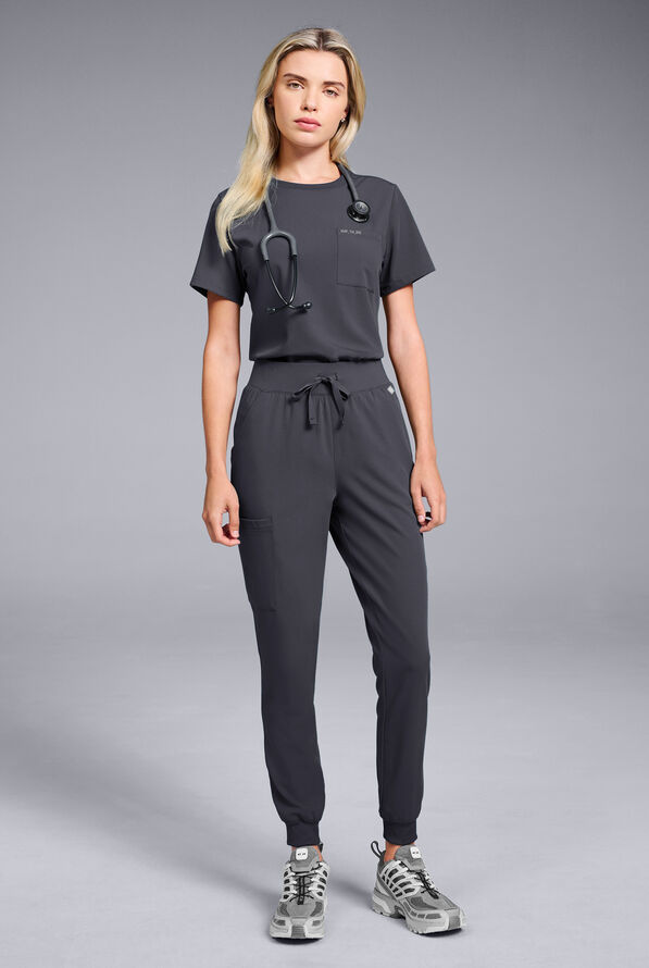 BASE CREW SCRUB SET - Pewter - 5