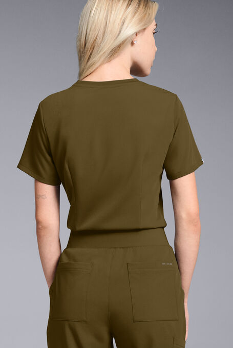 BASE CREW SHIRT - Dark Moss - 5