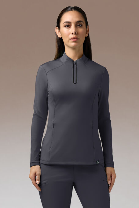 OMNI BASE K SHIRT - Pewter/Jet Black - 1