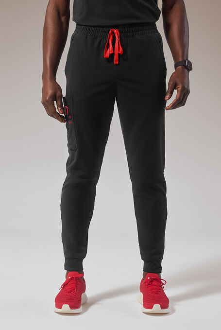 HYPOTHESIS (RED) TACTICAL 9 JOGGER - Jet Black - 1
