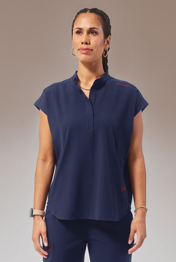 HYPOTHESIS (RED) META 0-S OVERSIZED SHIRT - Navy - 1