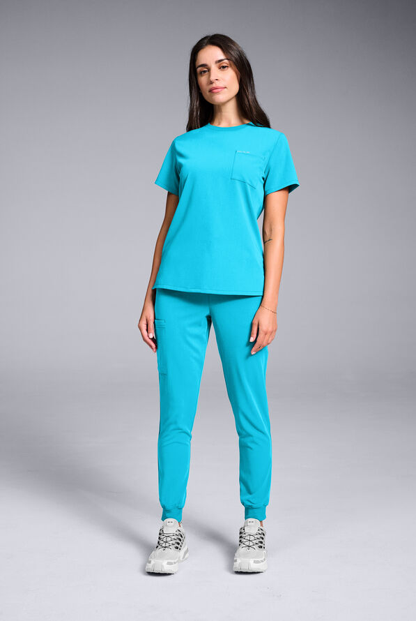 BASE CREW SHIRT - Turquoise - 5