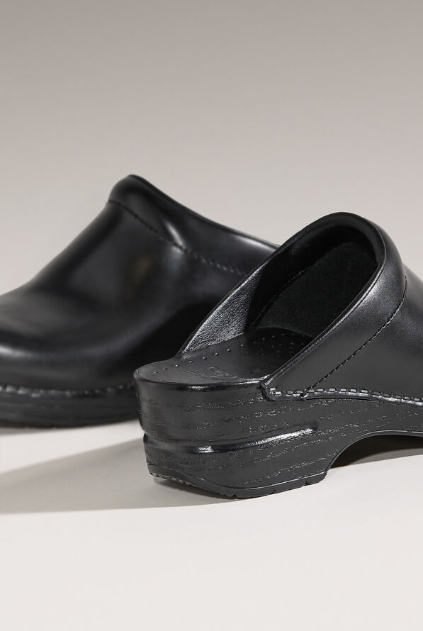 Dansko Women's Sonja Backless Clogs - Black Cabrio - 8