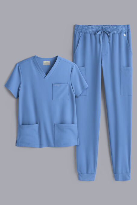 S-R SHIFT READY 4 SHIRT & 8 JOGGER - Ceil Blue - 1