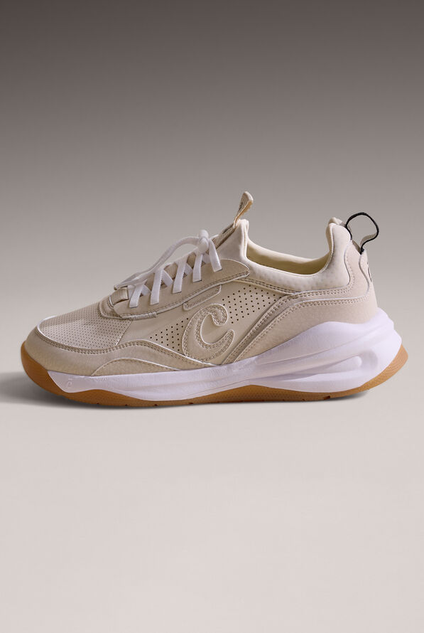 Clove Women's Strada Sand / White / Gum Athletic Lace up Shoe - null - 1