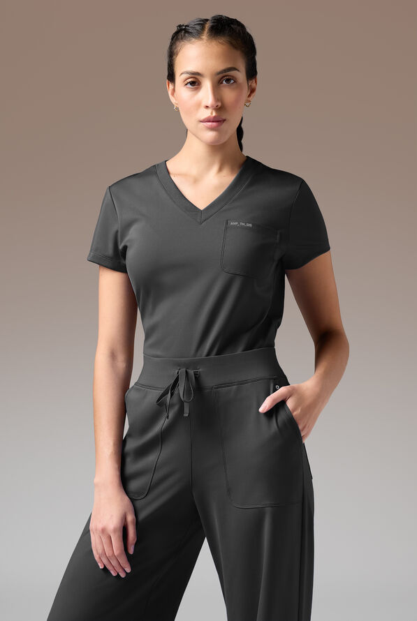 BETA K V-NECK SHIRT - Jet Black - 3
