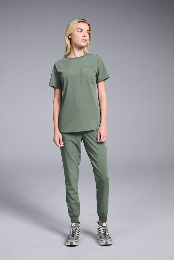 BASE CREW SHIRT - Mineral - 2