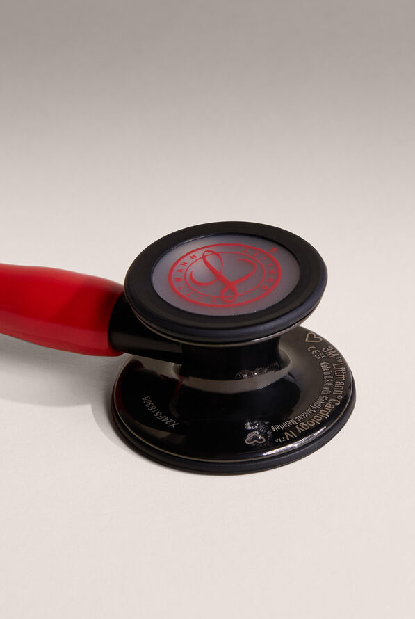 3M&trade; Littmann&reg; Cardiology IV&trade; Limited Edition High Polish Smoke Finish Red Stethoscope - Red - 3