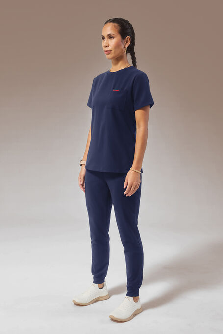 HYPOTHESIS (RED) BASE CREW SHIRT - Navy - 4