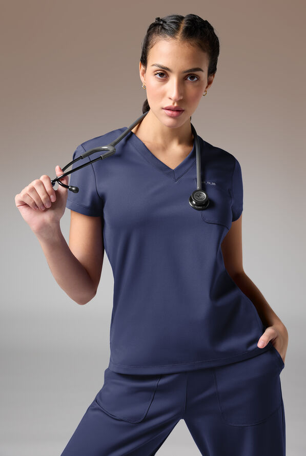 BETA K V-NECK SHIRT - Navy - 7