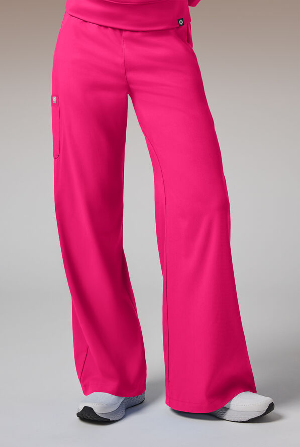 Y-Band Wide Leg Pant - Regular - Petite - Reactive Pink - 1