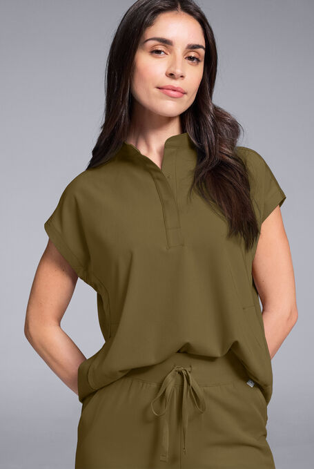 META O-S OVERSIZED SHIRT - Dark Moss - 1