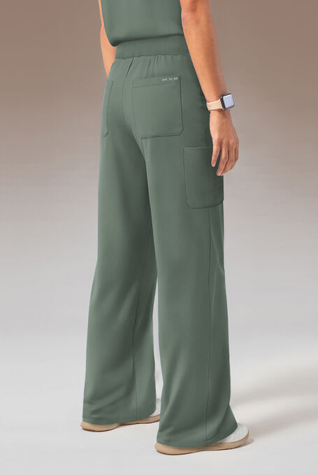 Y-Band Wide Leg Pant - Regular - Petite - Mineral - 2