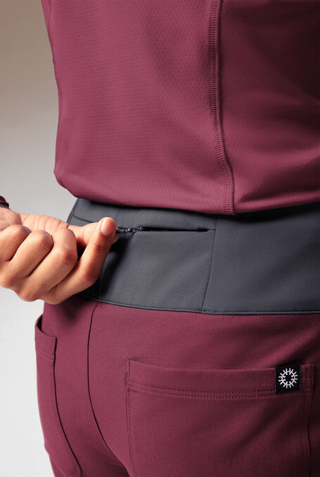 DYNAMA Y-PANT - Petite - Wine/Pewter - 5