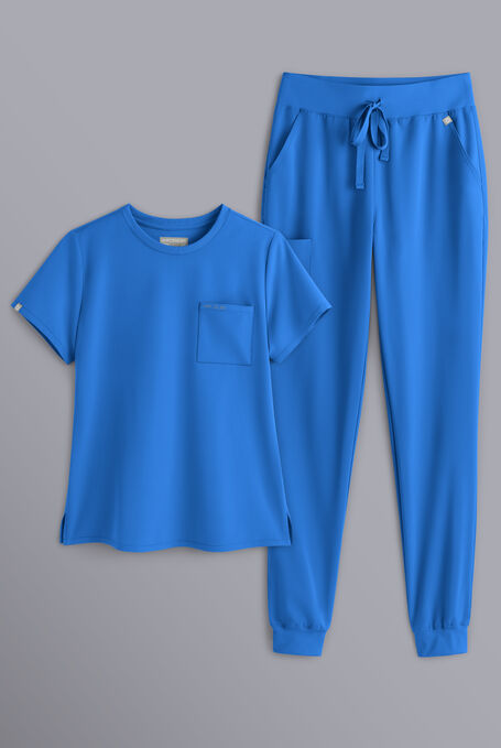 BASE CREW SCRUB SET - Royal - 1