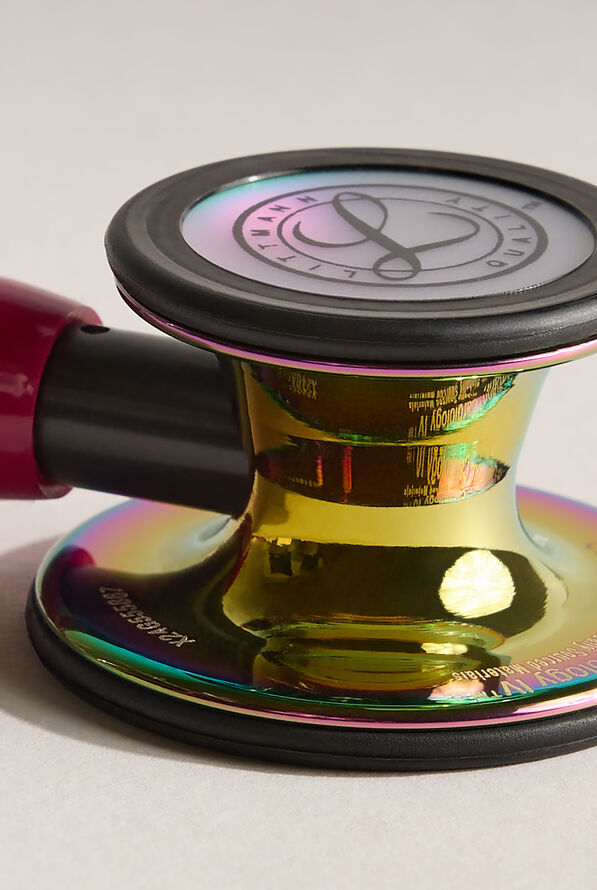 3M&trade; Littmann&reg; Cardiology IV&trade; Rainbow Finish Raspberry Tube Stethoscope - Raspberry - 3