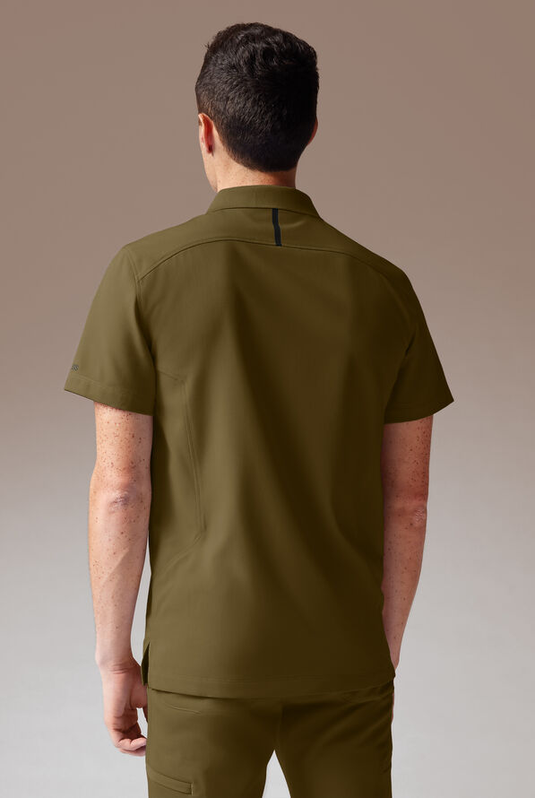 ALPHA SYSTEM SHIRT - Dark Moss/Jet Black - 3