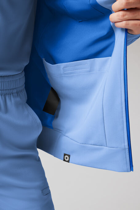 F-ZIP JACKET - Ceil/Royal - 8