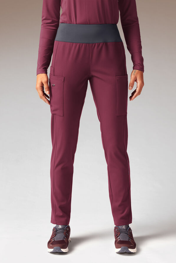 DYNAMA Y-PANT - Petite - Wine/Pewter - 1