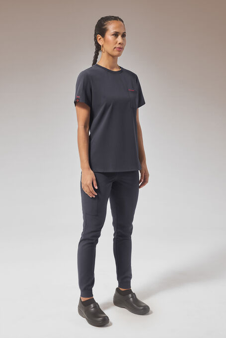 HYPOTHESIS (RED) BASE CREW SHIRT - Pewter - 5