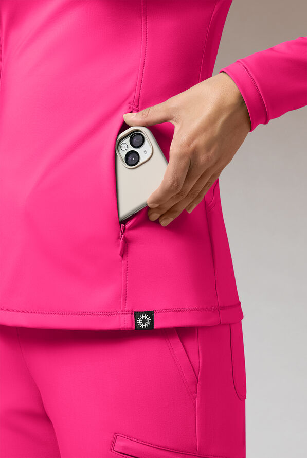 OMNI BASE K SHIRT - Reactive Pink/Eggplant - 5