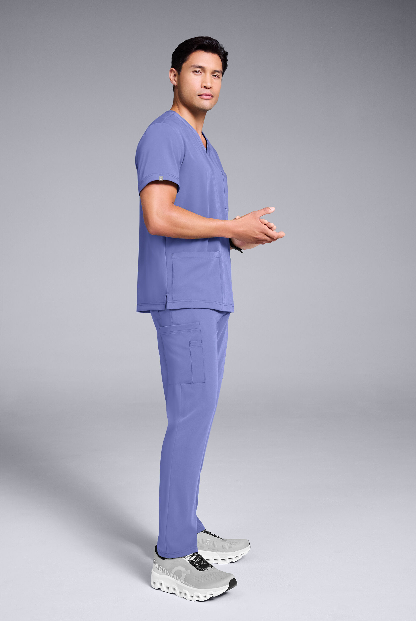 Hypothesis Classic Men's 4-Pocket V-Neck Scrub Top, V-Neck Tops