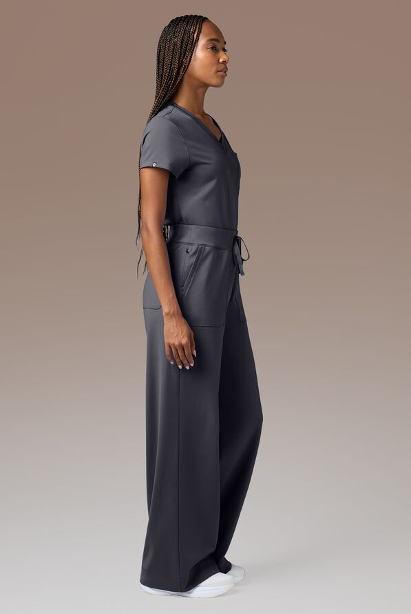 BETA K WIDE LEG PANT - Tall - Pewter - 2