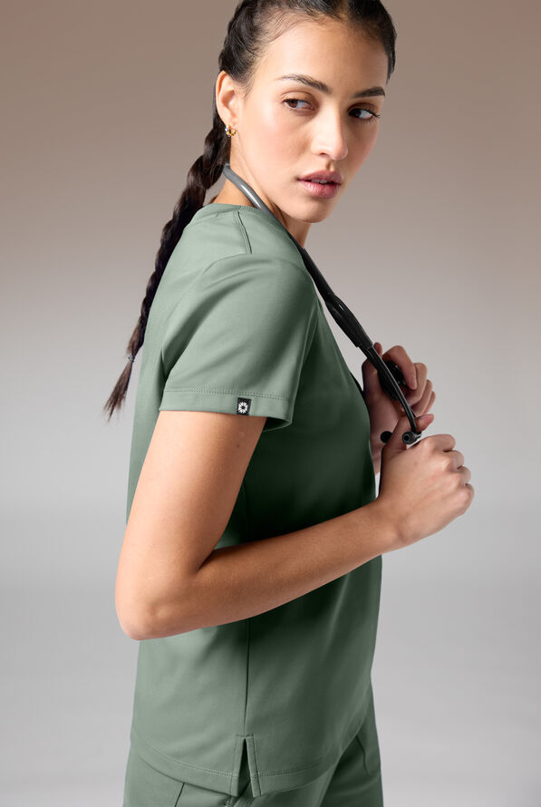BETA K V-NECK SHIRT - Mineral - 5