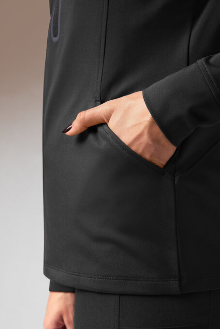 SUPER-DERMAL HOODIE - Jet Black/Pewter - 9