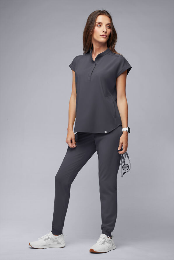 META O-S OVERSIZED Scrub Set - Pewter - 2