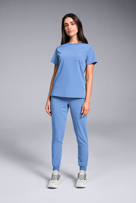BASE CREW SHIRT - Ceil Blue - 2