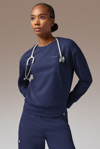 Hypothesis Omni Base Women's Knit Crew Neck Scrub Pullover