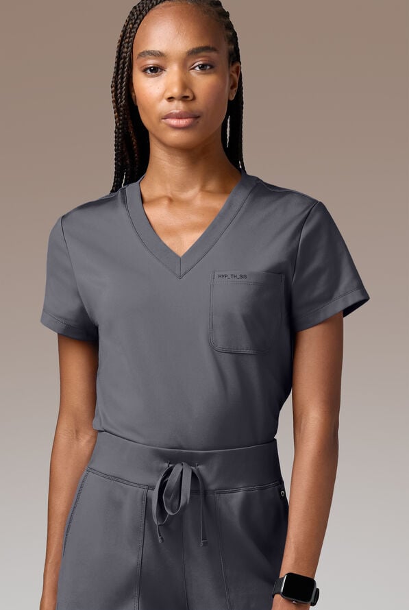 BETA K V-NECK SHIRT - Pewter - 1