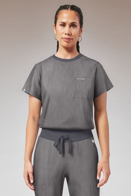 BASE CREW SHIRT - Graphite - 1