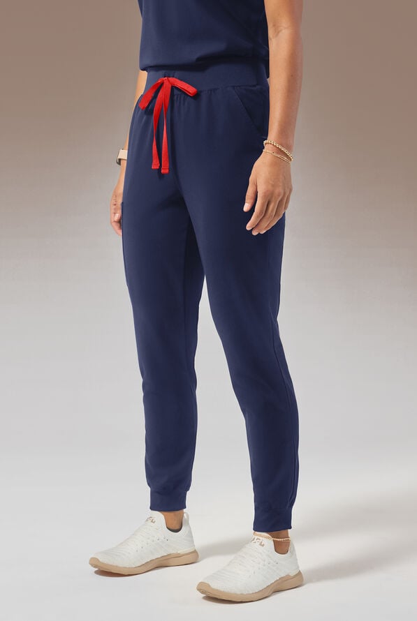 HYPOTHESIS (RED) BASE 6 JOGGER - Petite - Navy - 1