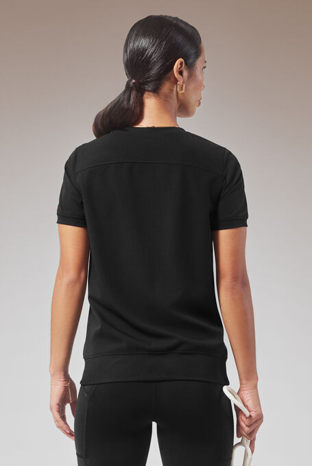 HYPOTHESIS (RED) KENTICA CREW TOP - Jet Black - 4