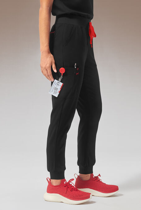 HYPOTHESIS (RED) BASE 6 JOGGER - Regular - Jet Black - 7