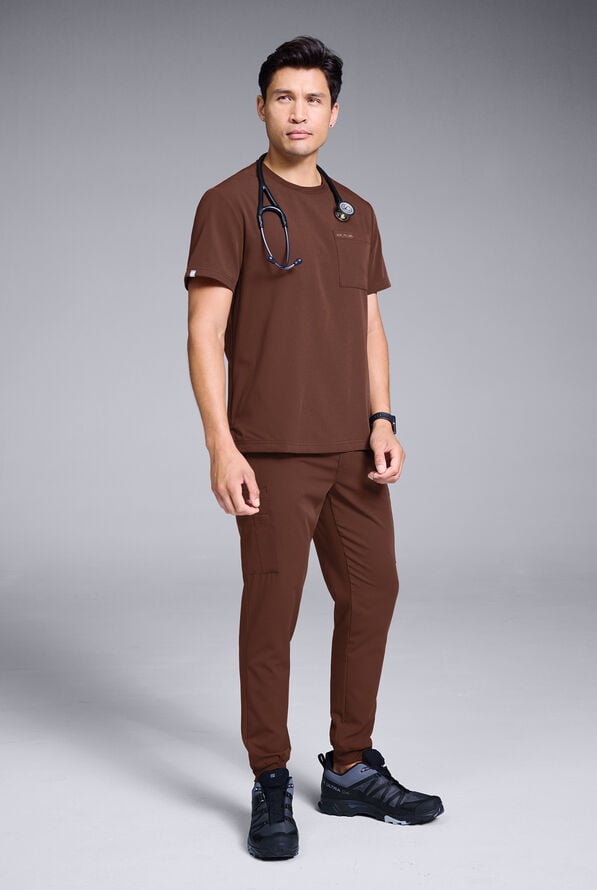 S-R SHIFT READY CREW SHIRT - Bitter Chocolate - 2
