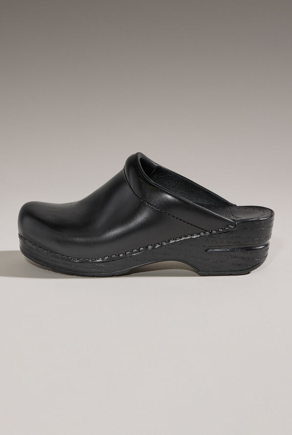 Dansko Women's Sonja Backless Clogs - Black Cabrio - 1