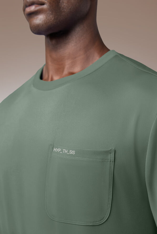 Hypothesis Omni Base Men's Knit Crew Neck Scrub Pullover - Mineral - 4