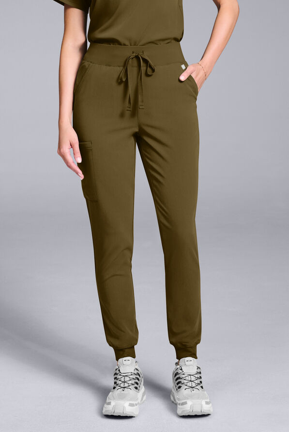 BASE 6 JOGGER - Regular - Dark Moss - 1