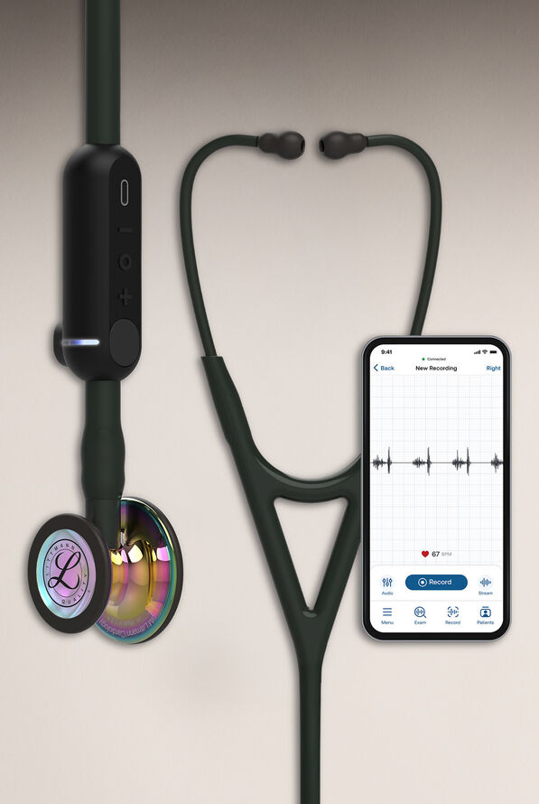 3M&trade; Littmann&reg; Core Digital High Polish Rainbow Finish Stethoscope - null - 2