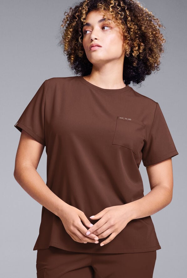 BASE CREW SHIRT - Bitter Chocolate - 6