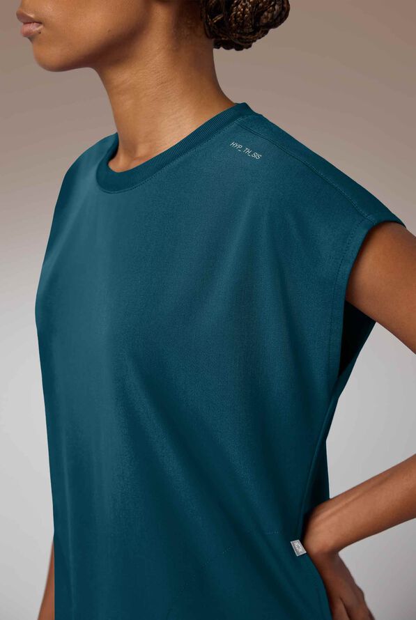 DM Crew Top - Caribbean Blue - 2