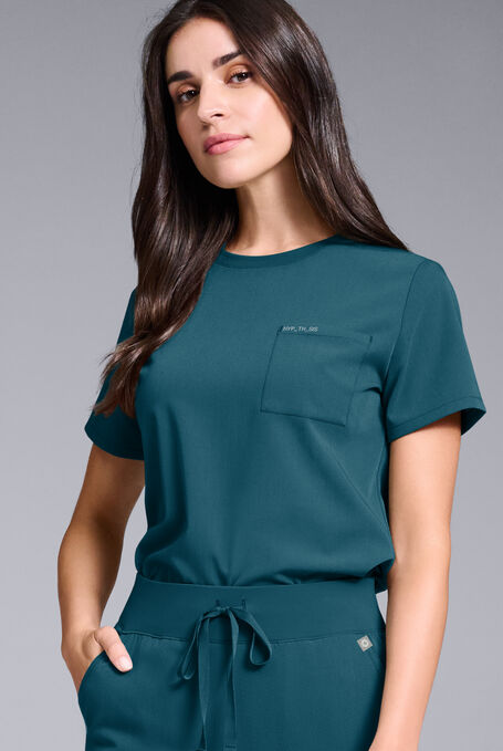 BASE CREW SHIRT - Caribbean Blue - 2