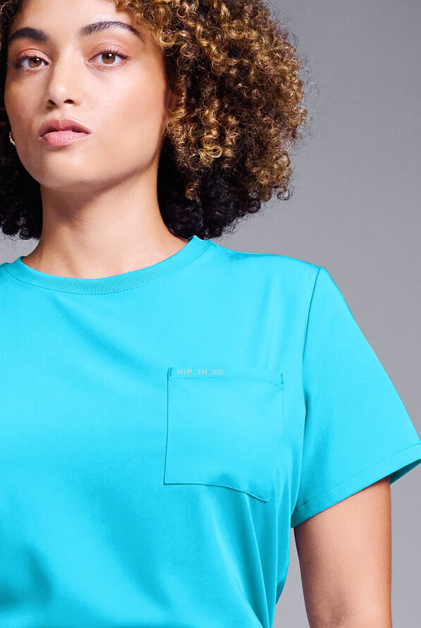BASE CREW SHIRT - Turquoise - 4